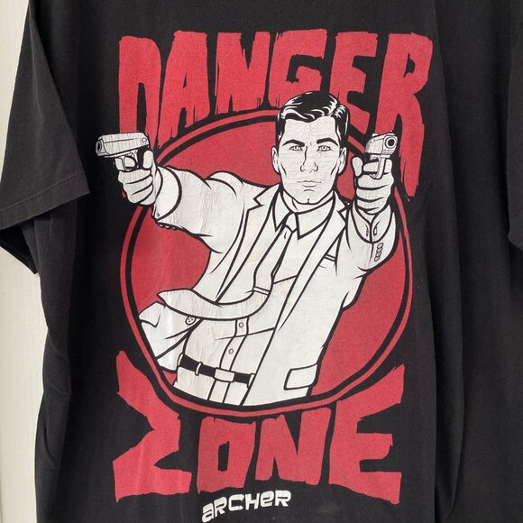 🧿 2 for $25 🧿 UNISEX 2XL - Archer - Danger Zone - Officially Licensed Tee - Picture 2 of 6
